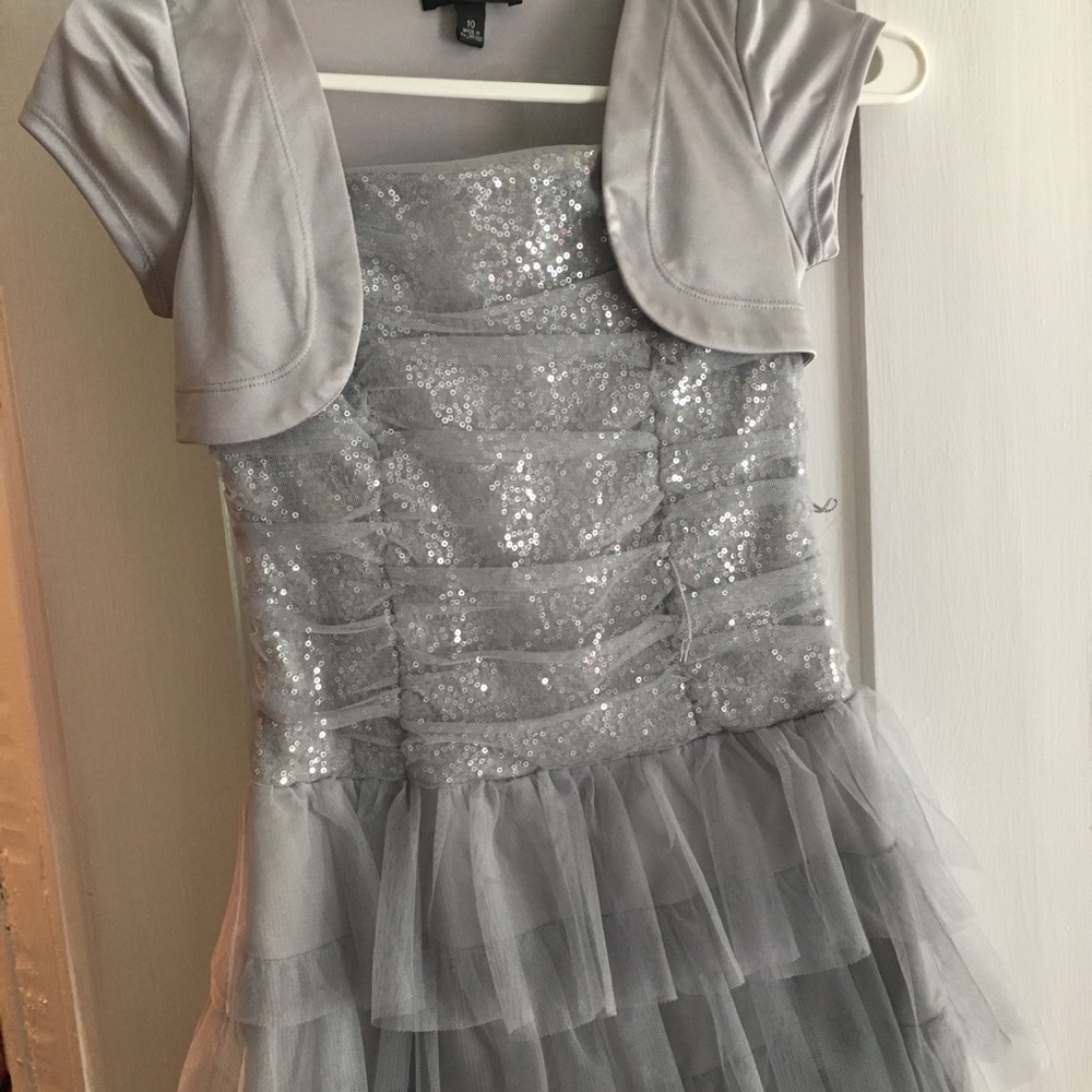 A kids sparkly dress